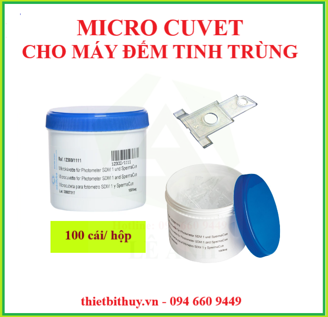 MICRO CUVETTE- DÙNG CHO MÁY ĐO MẬT ĐỘ TINH TRÙNG HEO