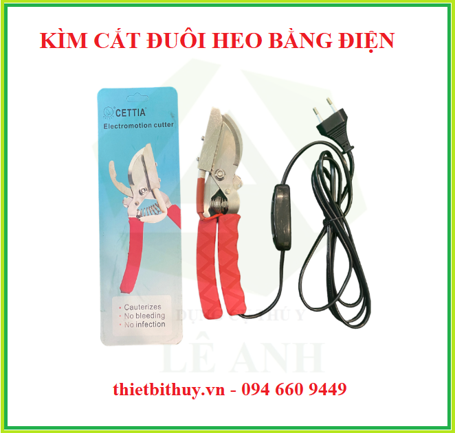 Kìm cắt đuôi heo bằng điện - Kìm bấm đuôi điện 